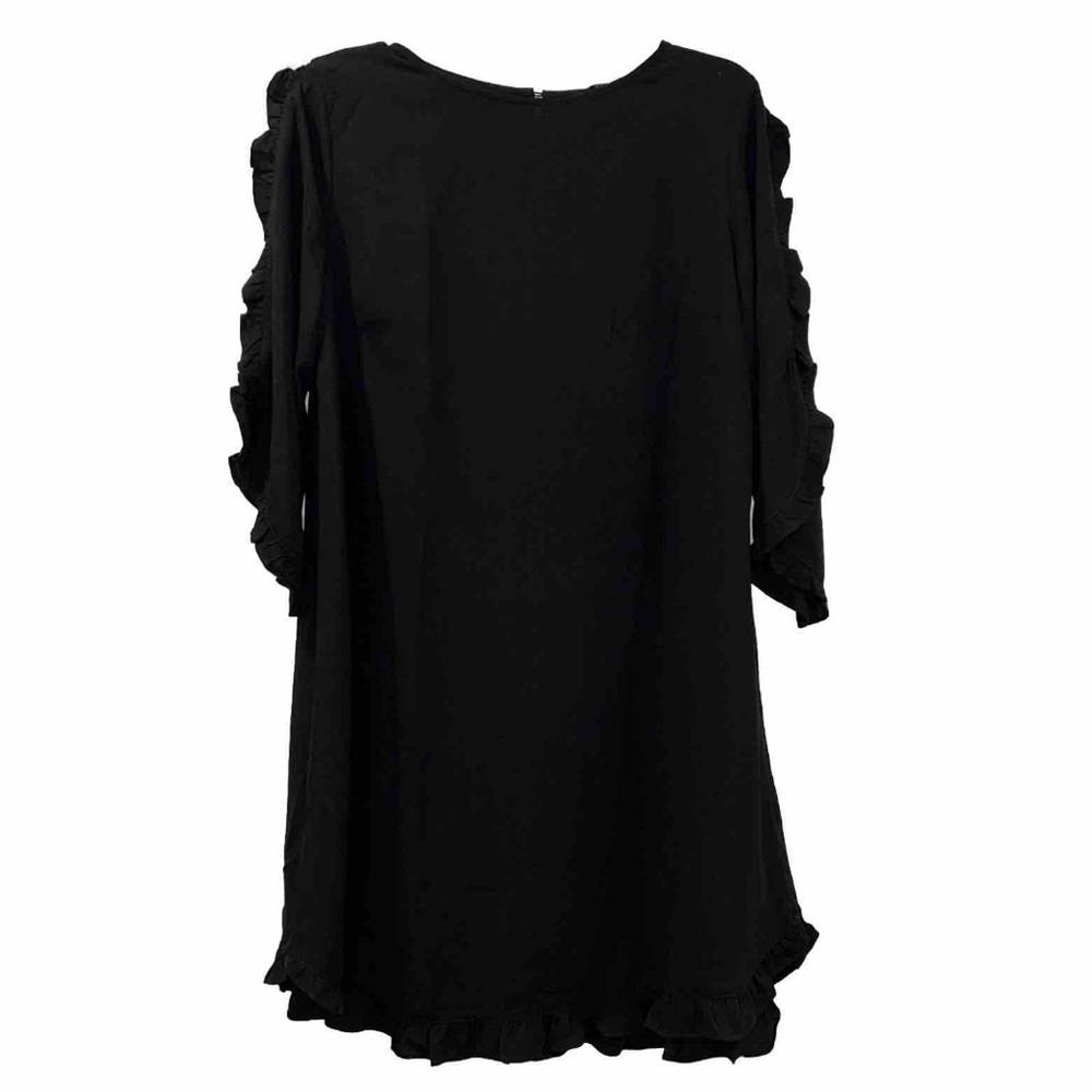 Mittoshop Ruffle Black Dress Women’s Large